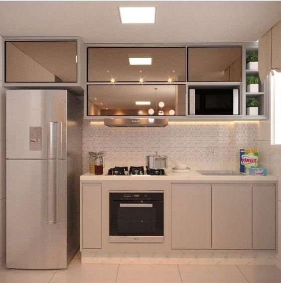 Quer uma cozinha pequena decorada?