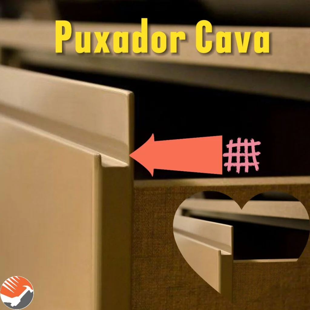 Cozinha com Puxador Cava: Designs Elegantes e Funcionais