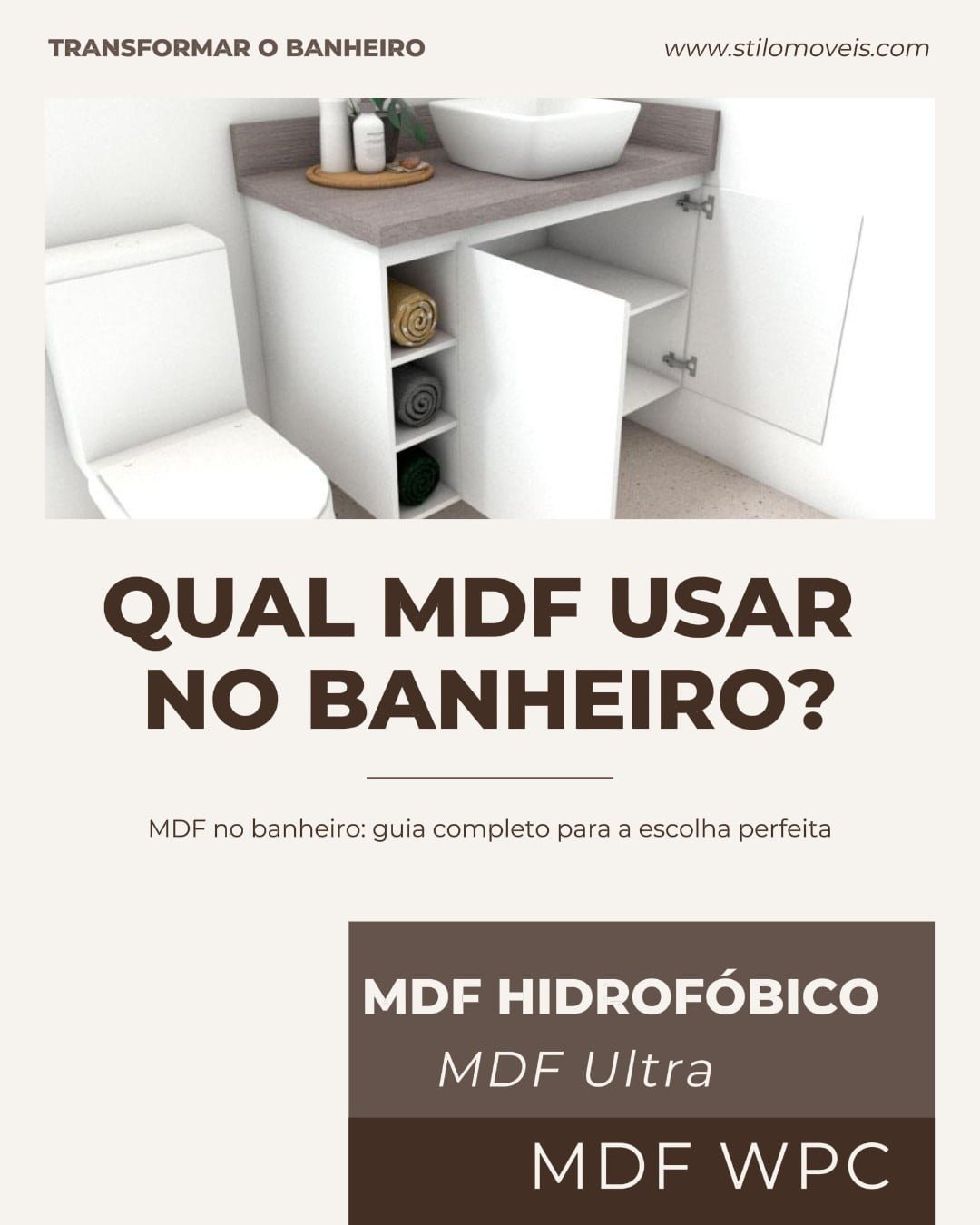 Qual MDF usar no banheiro? dicas