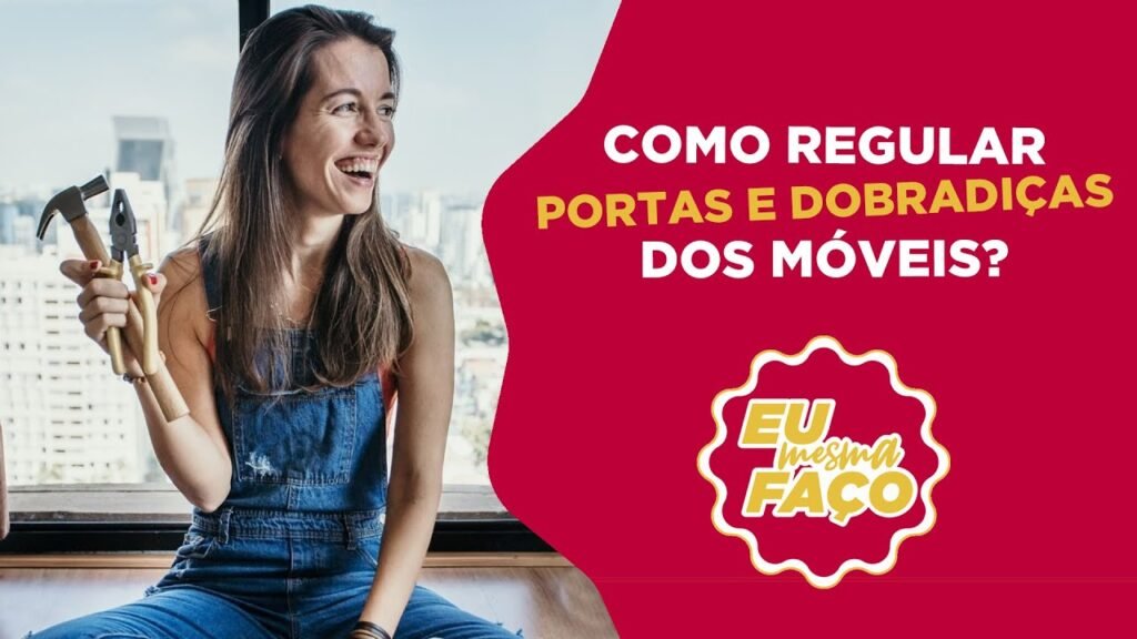 Como regular dobradiças de armários