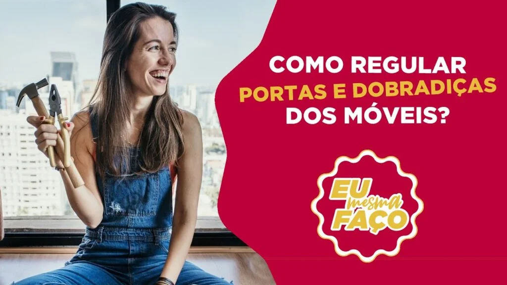 Como regular dobradiças de armários