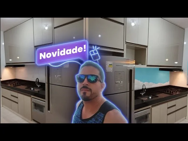 Cozinha em MDF Cinza Itália - Eucatex !