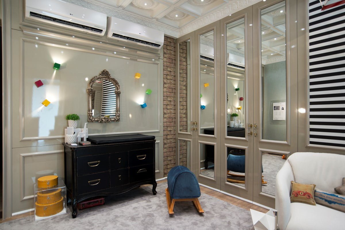 Guarda roupa em MDF Cinza Ítalia