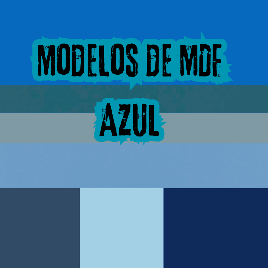 MDF azul na decoração: