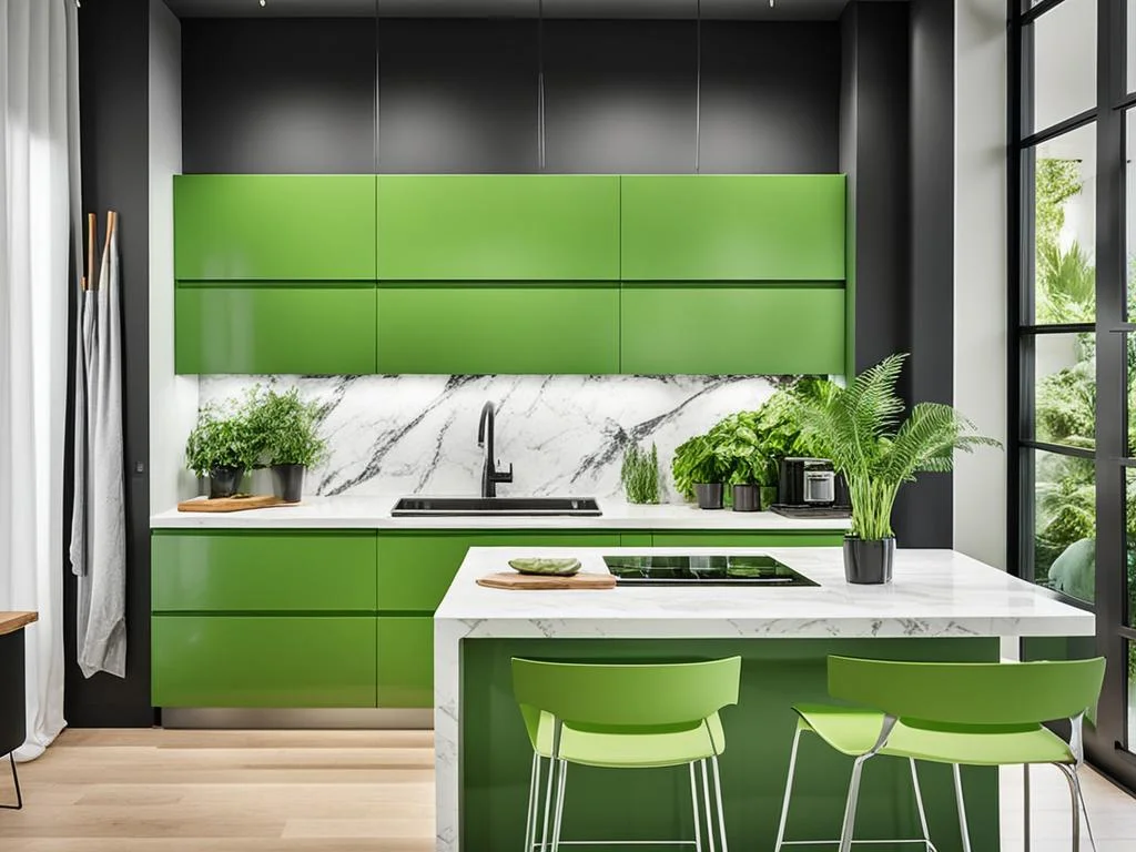 Cozinhas Planejadas Verdes: Design Atraente e Sustentável