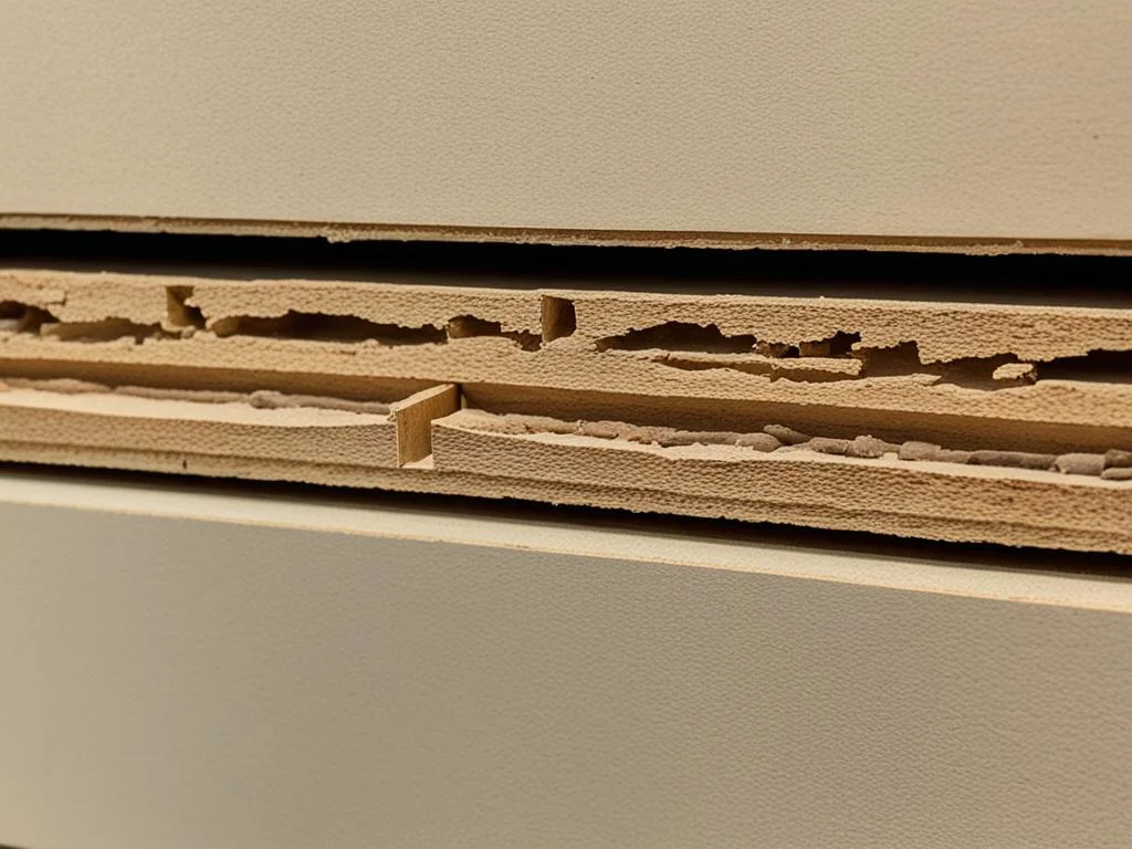 mdf danificado