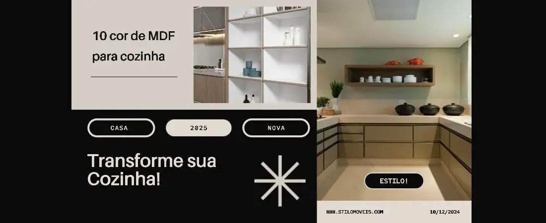 cor e modelos de cozinha