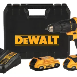 Furadeira e Parafusadeira 13mm Sem Fio Dewalt, Modelo DCD7781D2 Furadeira de Impacto com Maleta de Ferramentas 2 Baterias 1 Carregador Bivolt