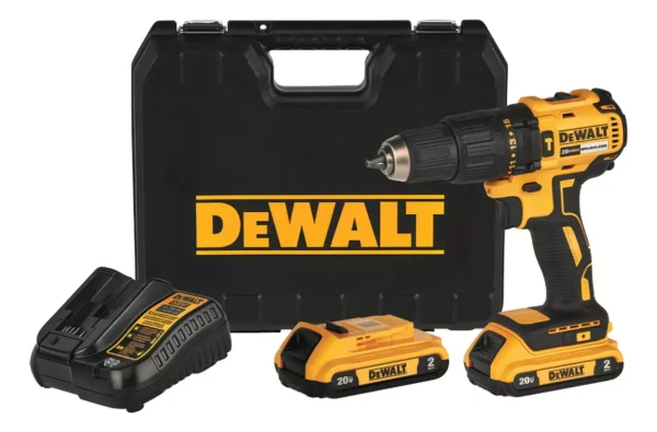 Furadeira e Parafusadeira 13mm Sem Fio Dewalt, Modelo DCD7781D2 Furadeira de Impacto com Maleta de Ferramentas 2 Baterias 1 Carregador Bivolt