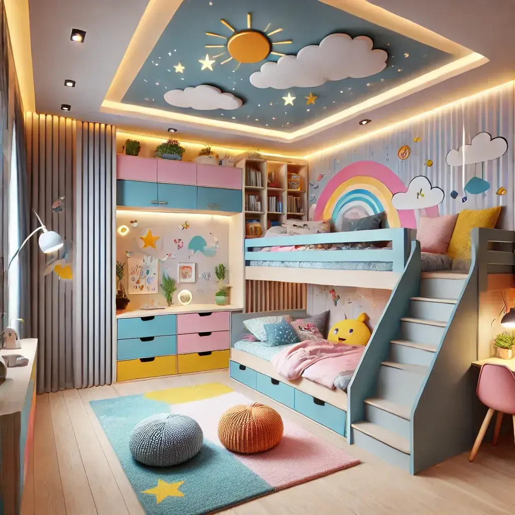 Quarto infantil planejado, agora com um design divertido e funcional,