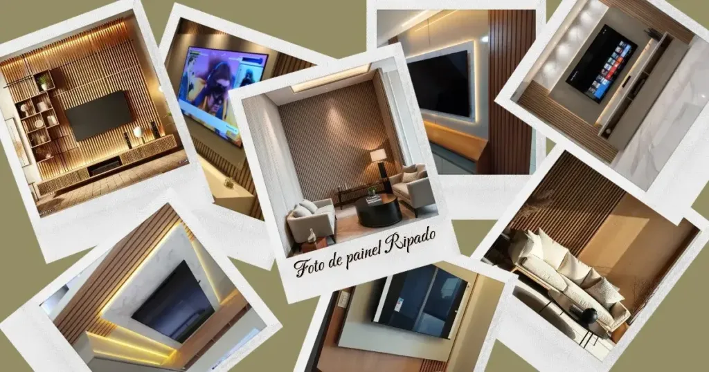 Varias fotos de Foto de painel Ripado - Tendência 2025